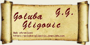 Goluba Gligović vizit kartica